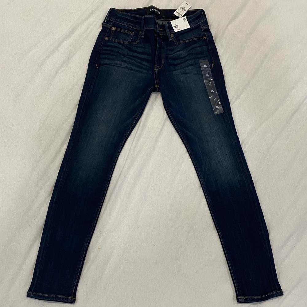 Express Stretch dark blue jean